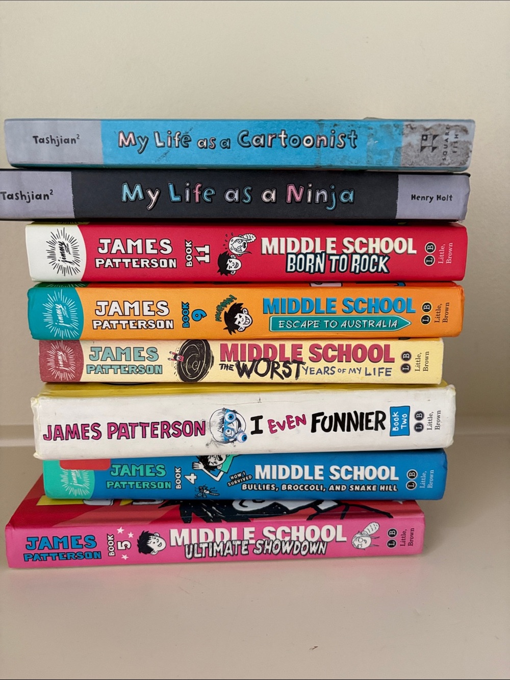 James Patterson Middle School Paperback Book Stack - Multicolor